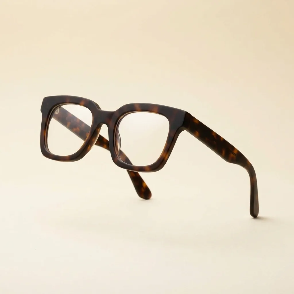 Lunettes carrees acetate ecaille