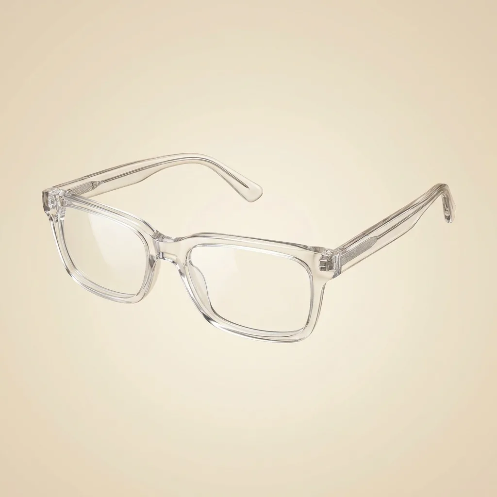 Lunettes rectangulaires cristal